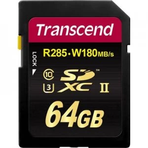 Transcend Premium 700S SDXC card 64GB Class 10, UHS-II, UHS-Class 3, v90 Video Speed Class