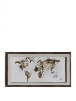Gallery Gold Foil World Map Framed Art