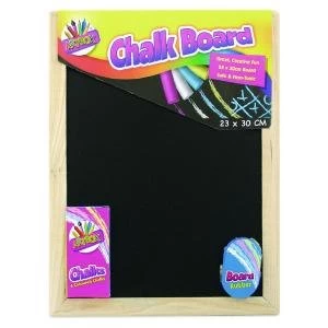 Chalk Board Set With Chalk Board, Chalks And Eraser Pack of 12 5249