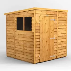 6X6 Power Overlap Pent Shed