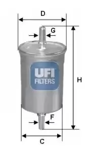 UFI 31.941.00 Fuel Filter Petrol