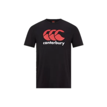 Canterbury Junior Logo T-Shirt - 12 Years - Black