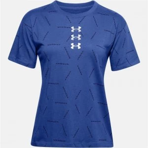 Urban Armor Gear All-Over Graphic Print T-Shirt Ladies - Blue