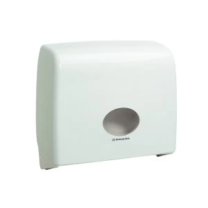Aquarius Ripple Midi Jumbo Non Stop Toilet Tissue Dispenser White 6991