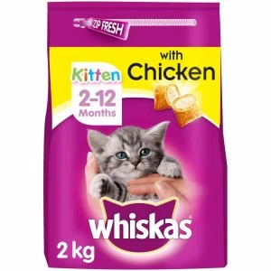 Whiskas Chicken Flavour Kitten Food 2kg