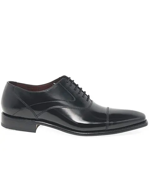 Loake Loake Sharp Standard Fit Oxford Shoes Black Polished Male 6 HY36001