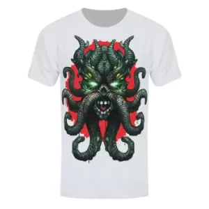 Grindstore Mens Cosmic Octopus T-Shirt (M) (White)