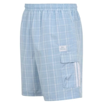 Lonsdale Check Shorts Mens - Blue