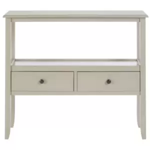 Heritage Console Table Rectangular / 2 Drawers Vintage Grey