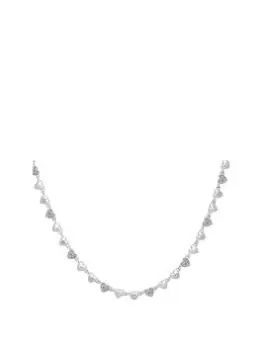 Bibi Bijoux I HEART You Sparkle Silver Necklace, Silver, Women