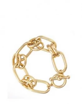 Mood Gold Plated Chain Link Bracelet