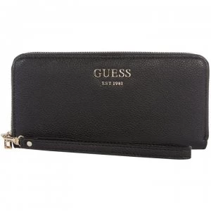 Guess Vikky boxed large zip around purse - Black