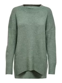 ONLY Detailed Knitted Pullover Women Green