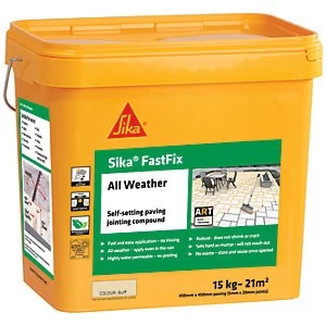 Sika Fast Fix All Weather Jointing Paving Compound - Buff 15kg