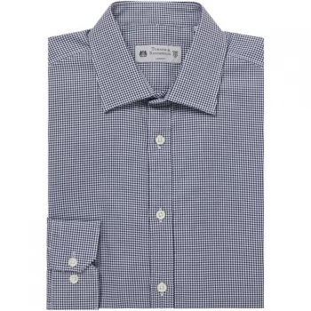 Turner and Sanderson Lydford Monochrome Dogtooth Shirt - White