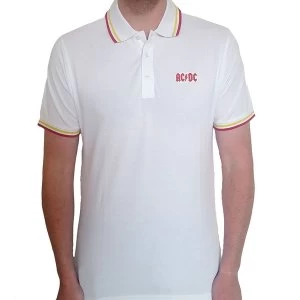 AC/DC - Classic Logo Unisex Small T-Shirt - White