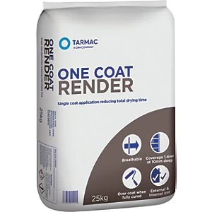 Tarmac Pre Mixed One Coat Render - 25KG