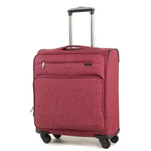 Rock Madison Cabin Lightweight Expandable 4-Wheel Suitcase - Burgundy