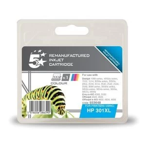 5 Star Office HP 301XL Tri Colour Ink Cartridge