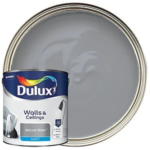 Dulux Walls & Ceilings Natural Slate Matt Emulsion Paint 2.5L