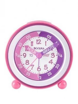 Tikkers Time Teacher Alarm Clock ; Pink And Purple