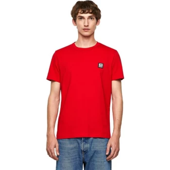 Diesel Logo T Shirt - Red 42A