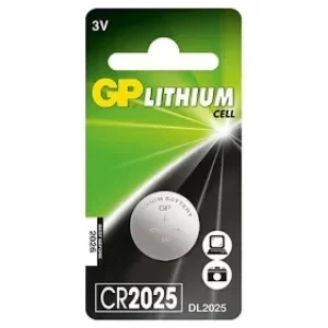 GP CR2025 Lithium Battery (1 Pack)
