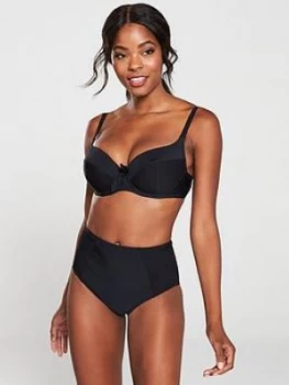 Pour Moi Bali Padded Underwired Bikini Top - Black, Size 36E, Women