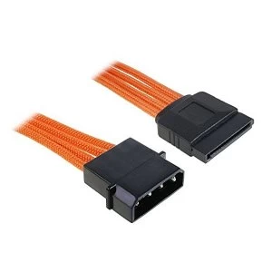 BitFenix Alchemy Molex to SATA Adapter 45cm - sleeved orange/black