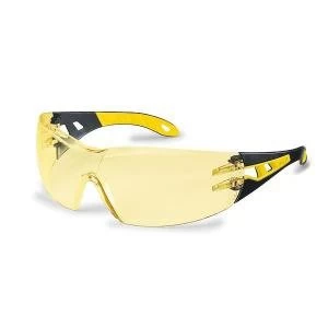 Uvex Pheos Safety Spec Yellow Ref 9192 385 Pack of 5 Up to 3 Day