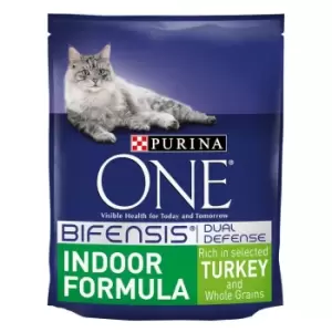 Purina ONE Indoor Turkey & Whole Grains Dry Cat Food - Economy Pack: 2 x 3kg