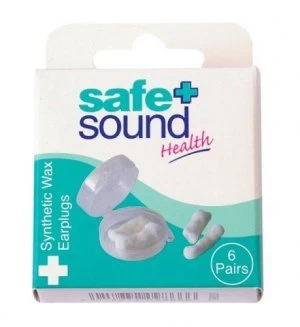 Safe & Sound Wax Ear Plugs 6 Pairs Per Pack