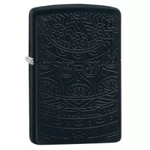 Zippo Black Matte218 tone on tone design windproof lighter