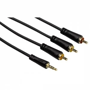 Connecting Cable 3.5mm 4-pin jack plug - 3 RCA plugs 3m