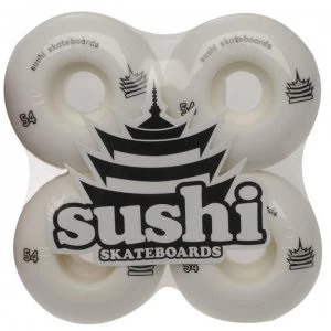 Sushi Pagoda Skateboard Wheels 4 Pack - White