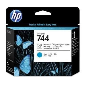 HP 744 Photo Black and Cyan Printead Cartridge