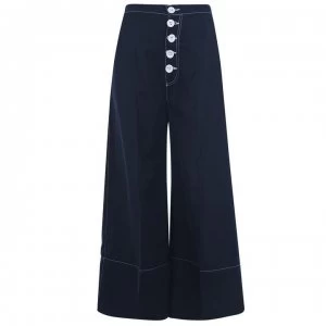 Perseverance Flared Trousers - Navy