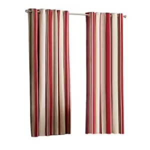 Riva Home Broadway Ringtop Curtains (90x90 (229x229cm)) (Raspberry)