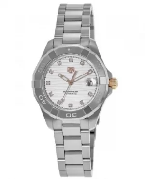 Tag Heuer Aquaracer Automatic Silver Dial Diamond Stainless Steel Womens Watch WBD2320.BA0740 WBD2320.BA0740