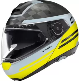 Schuberth C4 Pro Carbon Tempest Helmet, black-yellow, Size S, black-yellow, Size S