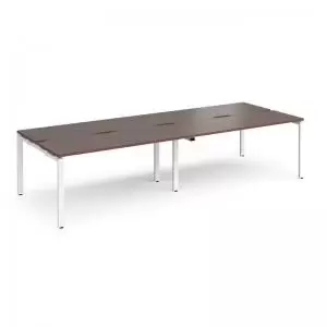 Adapt double back to back desks 2800mm x 1200mm - white frame and
