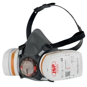 JSP Force 8 Half Mask with Press To Check A2P3 Filters BHT0B3 0L5 N00