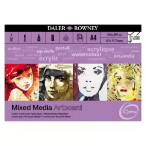 Daler-Rowney Optima Mix Media Artboard Pad A4 10 Sheets