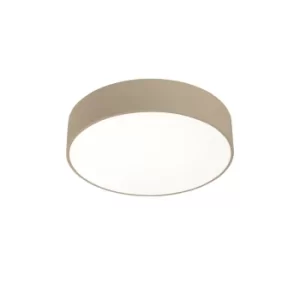 Caprice LED Round Flush Ceiling Light Painted Gold Phase Cut Dimming 52cm 3940lm 3000K