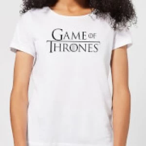 Game of Thrones Stacked Logo Womens T-Shirt - White - 5XL