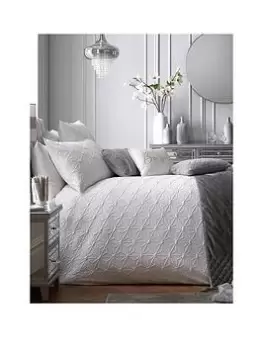 By Caprice Home Ruby White Double Duvet Cover Set