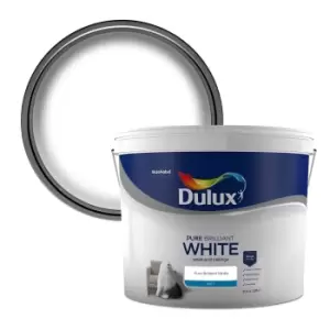 Dulux Walls & Ceilings Pure Brilliant White Matt Emulsion Paint 10L