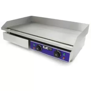 KuKoo 70cm Commercial Electric Countertop Hotplate Griddle, 73cm - Silver