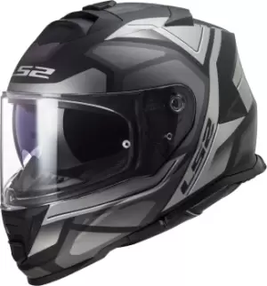 LS2 FF800 Storm Faster Helmet, black-grey-silver, Size S, black-grey-silver, Size S