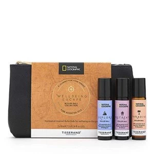 Tisserand Aromatherapy National Geographic Wellbeing Escape Roller Ball Collection (3x10ml)